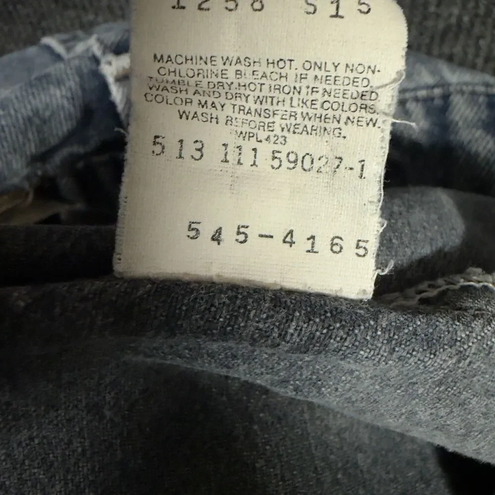 VTG 90s Levis 545 Relaxed Loose Fit Jeans Mens 38x30 Blue USA Made Distressed